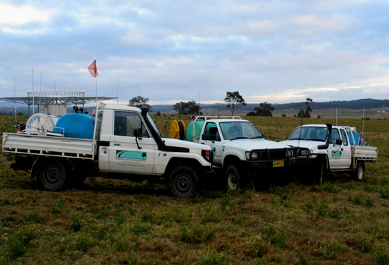 hunter land management vehicles